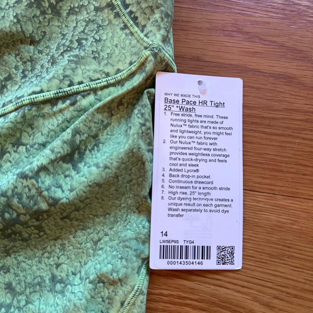 NWT!! Lululemon Athletica Base Pace HR Leggings - Picture 5 of 6